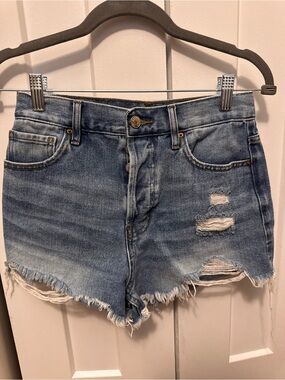 PacSun Vintage High Rise Distressed Denim Shorts